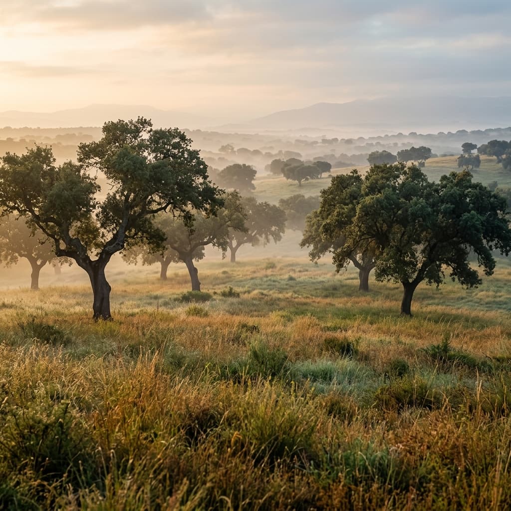 Fondo Dehesa al Amanecer